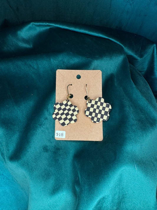Checkered Tan and Black