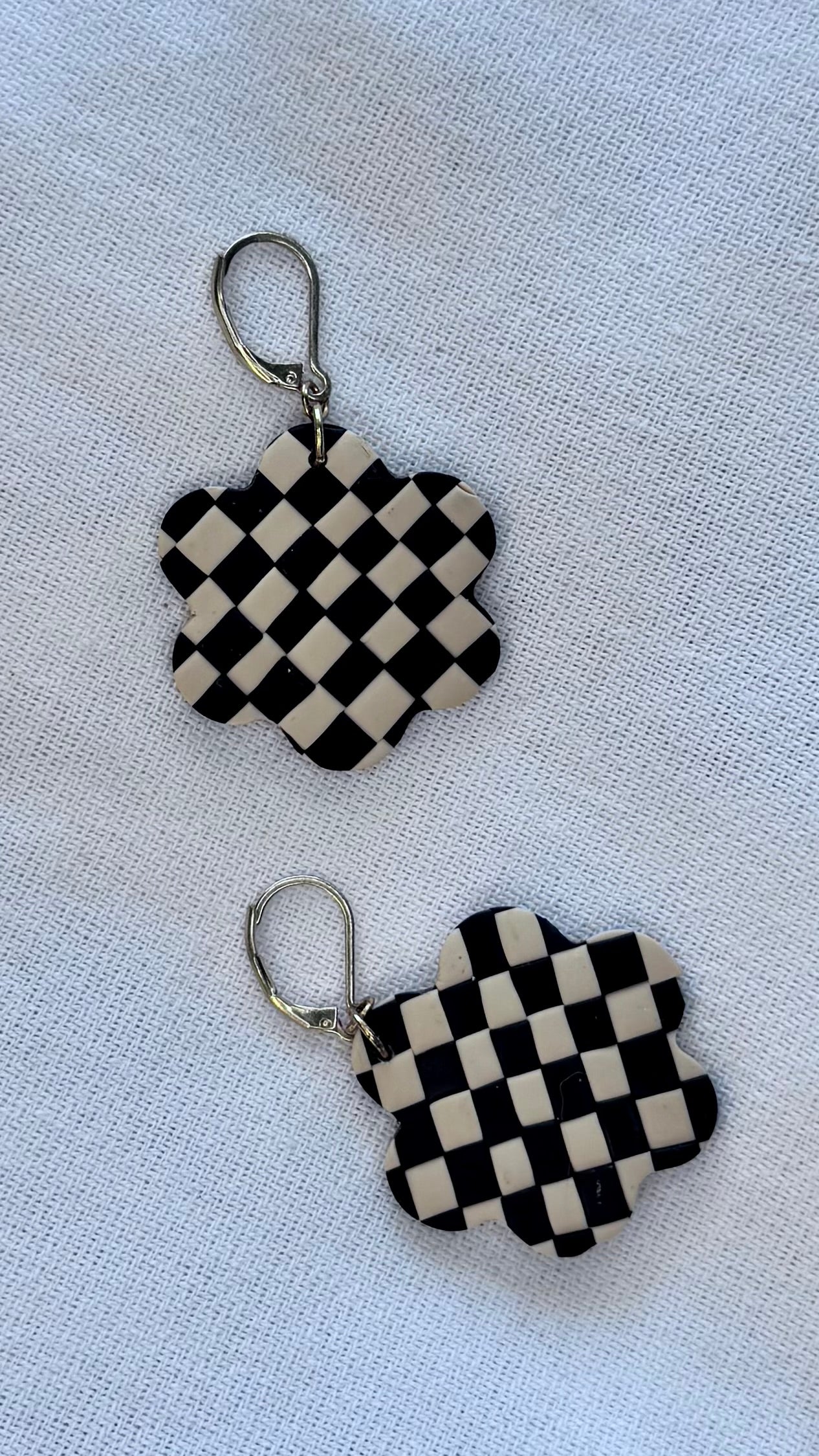 Checkered Tan and Black