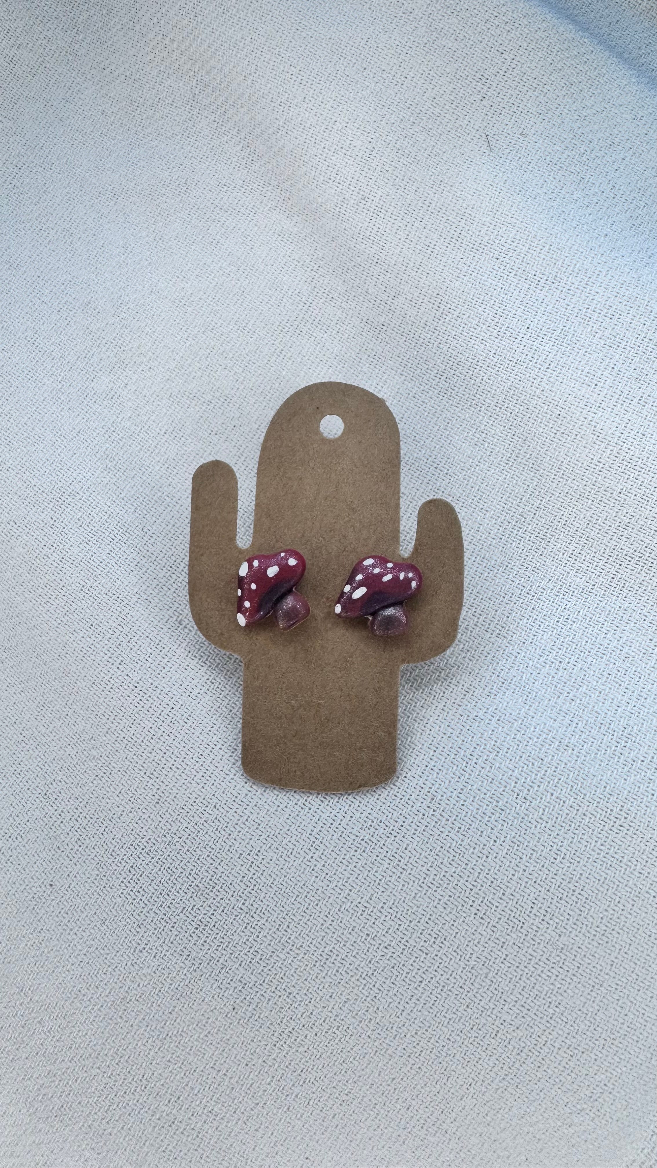 Red Mushroom Studs
